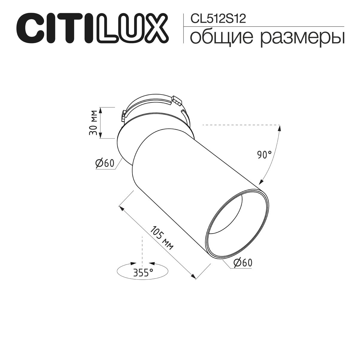 Встраиваемый спот Citilux SkyPORT.10 CL512S12 в Санкт-Петербурге