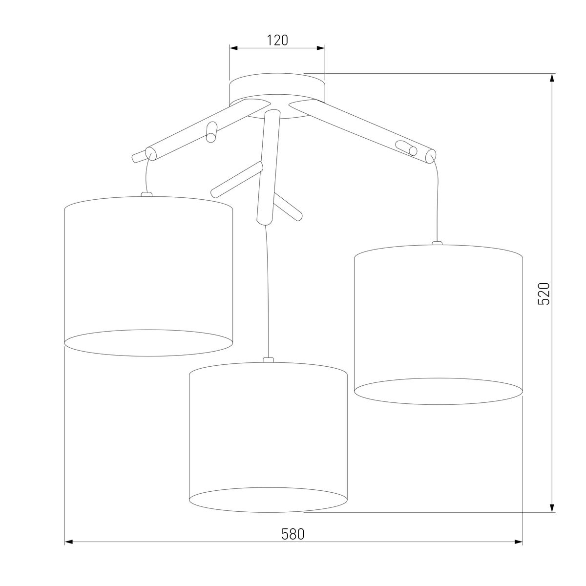 Подвесная люстра TK Lighting 6553 Albero White в Санкт-Петербурге