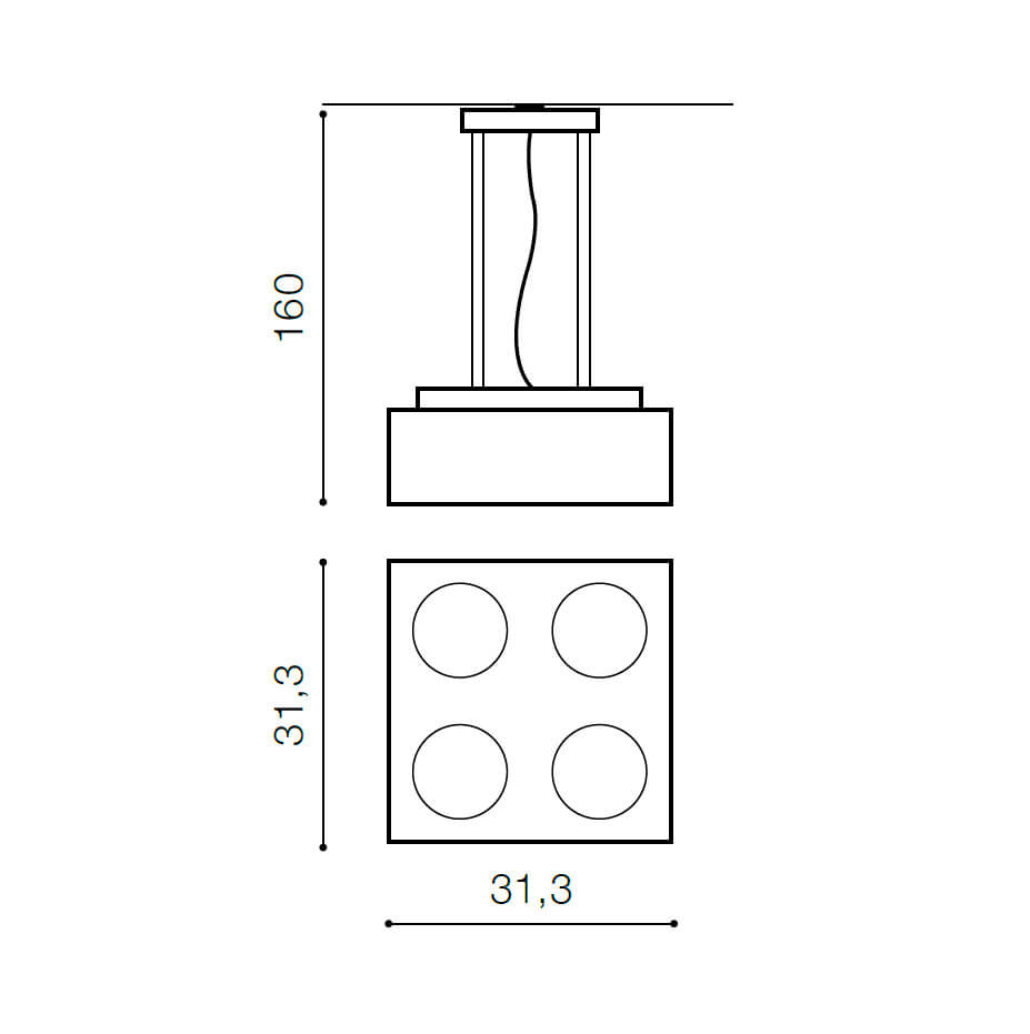 Подвесной светильник Azzardo Paulo 4 pendant 12V AZ2890 в Санкт-Петербурге