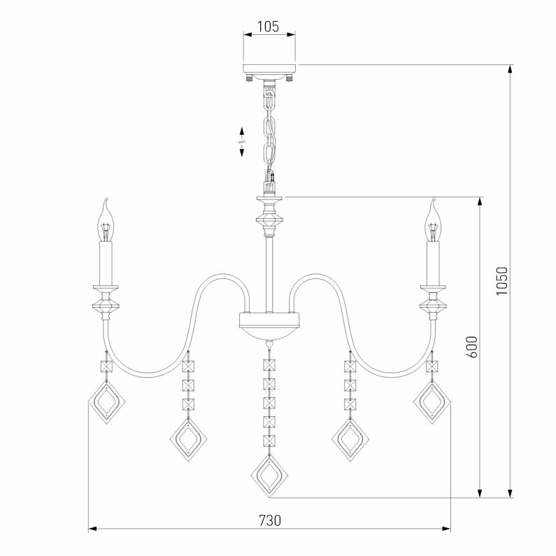 Подвесная люстра Eurosvet Telao 10120/8 золото/тонированный хрусталь Strotskis Smart (10110/8) в Санкт-Петербурге