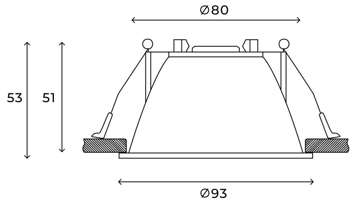 Встраиваемый светильник Hesby Lighting Odda HSBL_0114 в Санкт-Петербурге