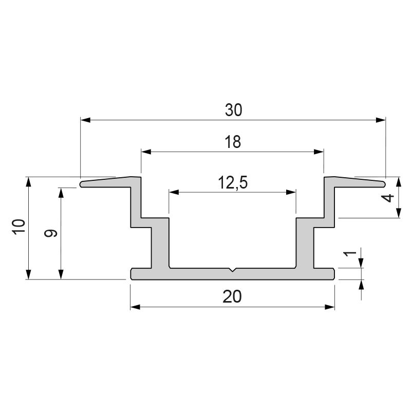 Профиль Deko-Light T-flat 975720 в Санкт-Петербурге