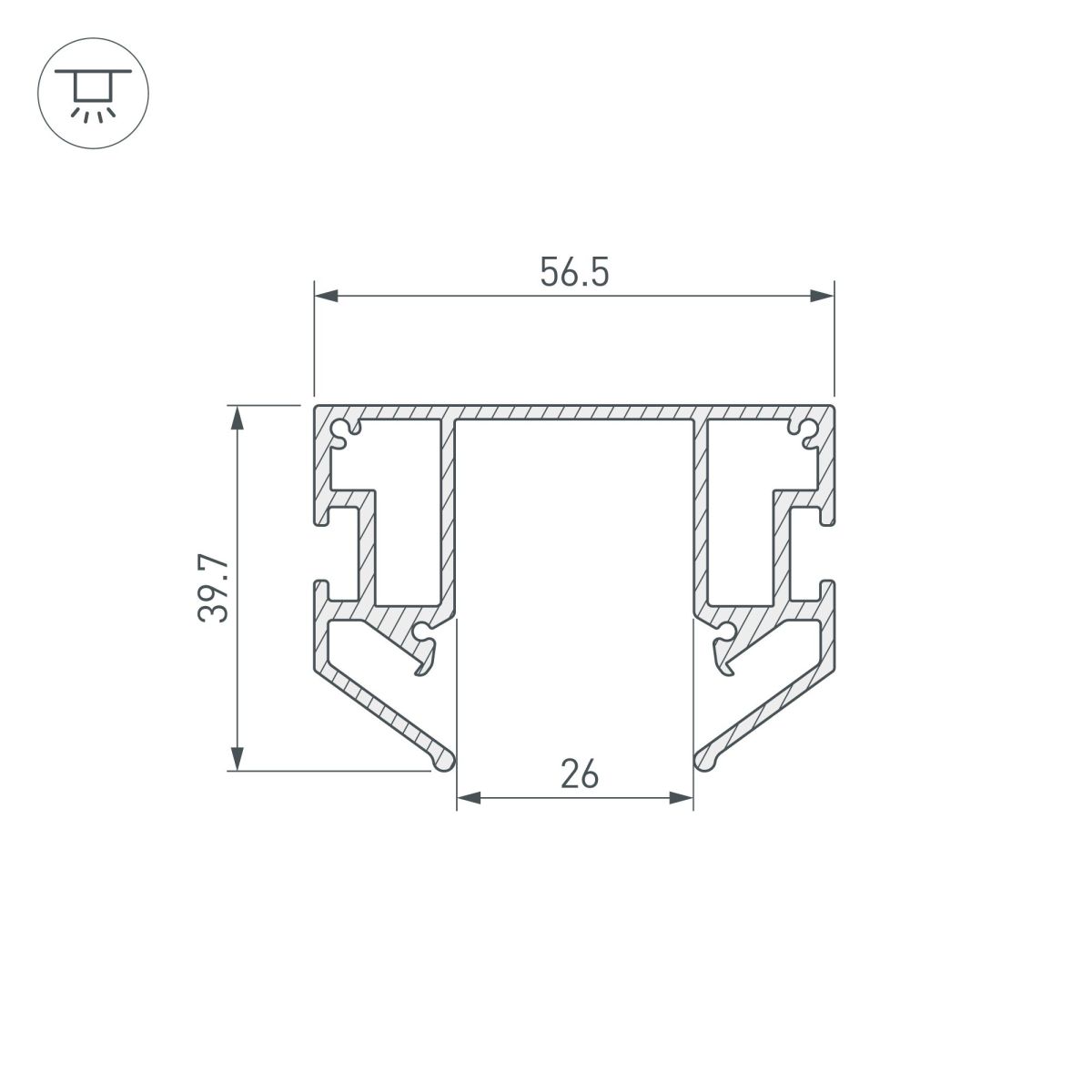 Профиль-держатель Arlight MAG-STRETCH-25-2000 (5LN) 056188 в Санкт-Петербурге