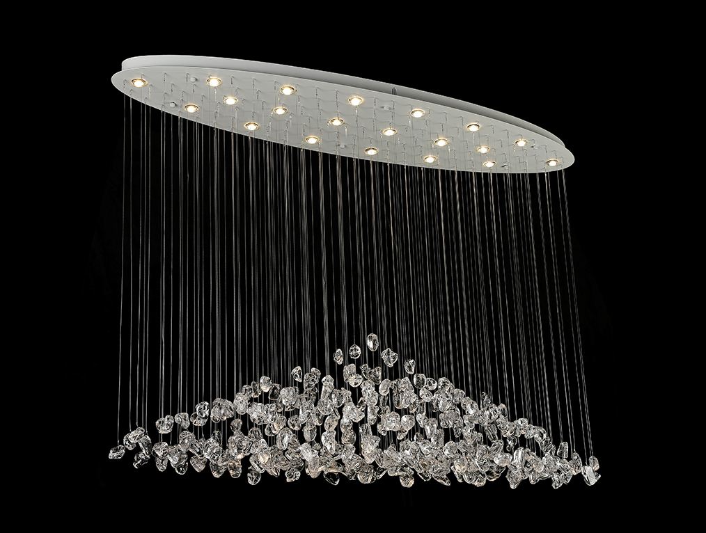 Потолочная люстра Newport 8230/140 С oval white clear М0071679 в #REGION_NAME_DECLINE_PP#