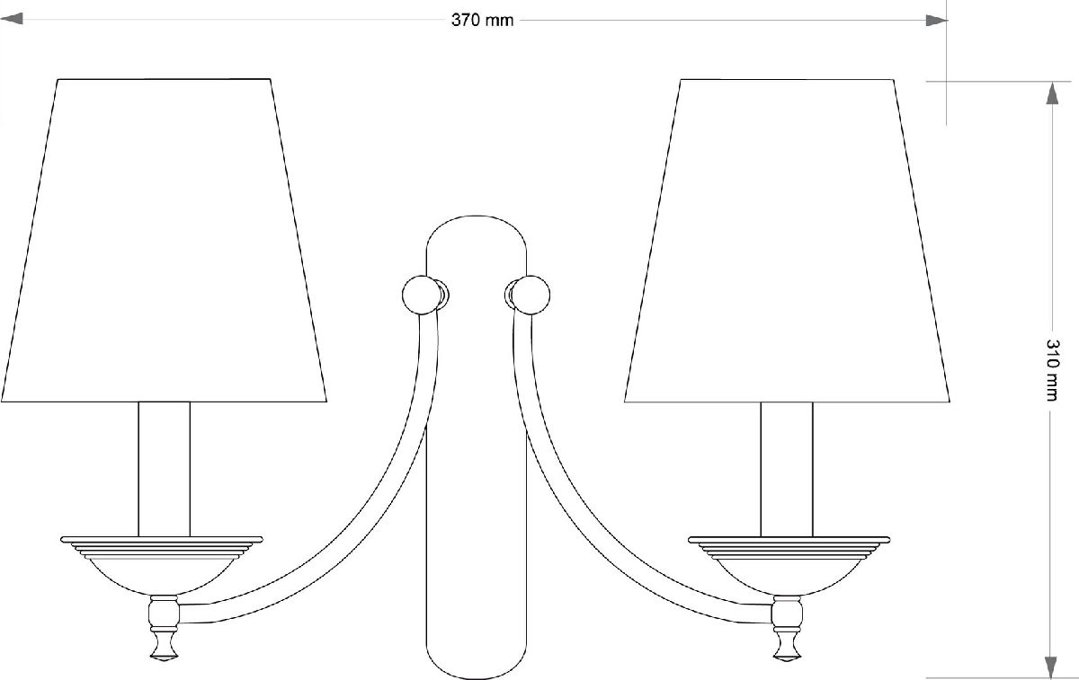 Бра Kutek San Marino Lampshade SAN-K-2(P/A)CR в Санкт-Петербурге