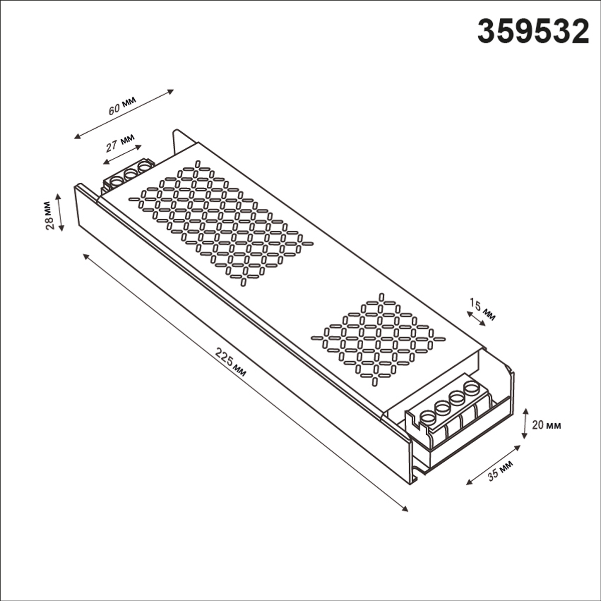 Драйвер Novotech Drive Glat IP20 400W 48V 359532 в Санкт-Петербурге