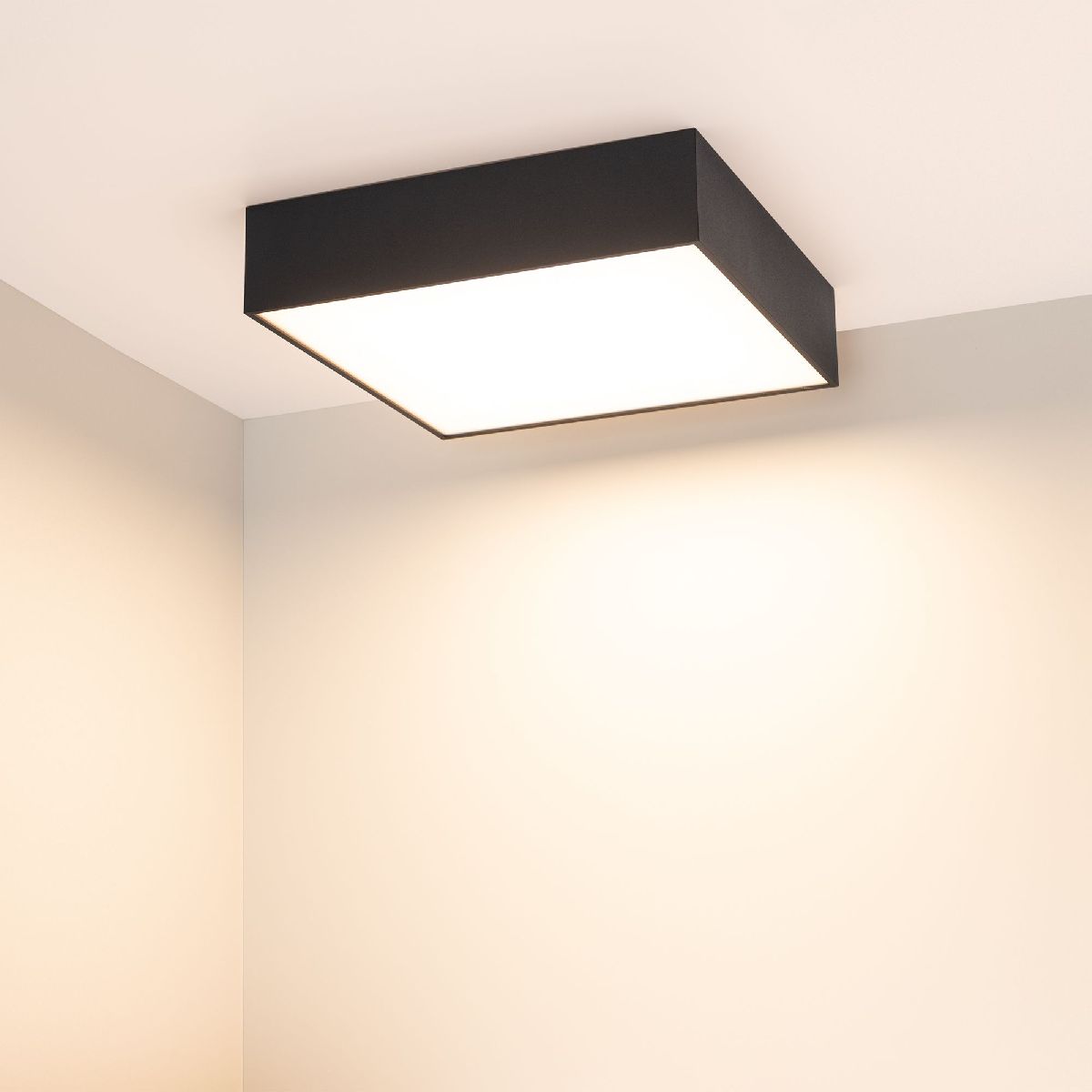 Потолочный светильник Arlight IM-QUADRO-EMERGENCY-3H-S250x250-28W Warm3000 (BK, 120 deg, 230V) 041008 в Санкт-Петербурге