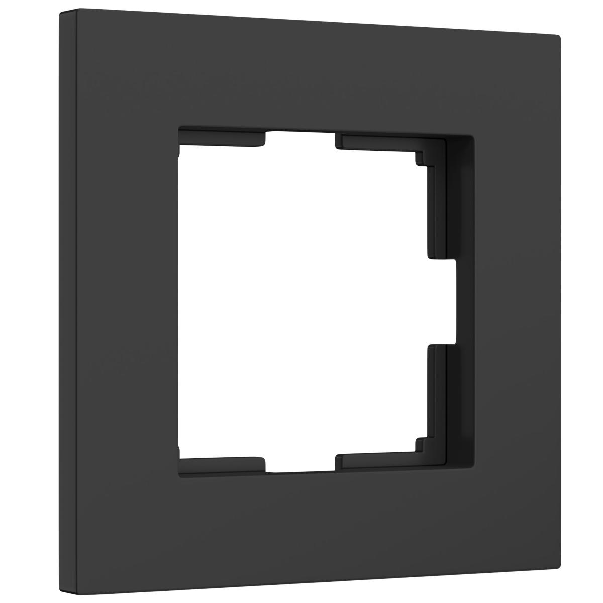Рамка на 1 пост Werkel Slab черный матовый W0012908 4690389193293 a062799 в Санкт-Петербурге