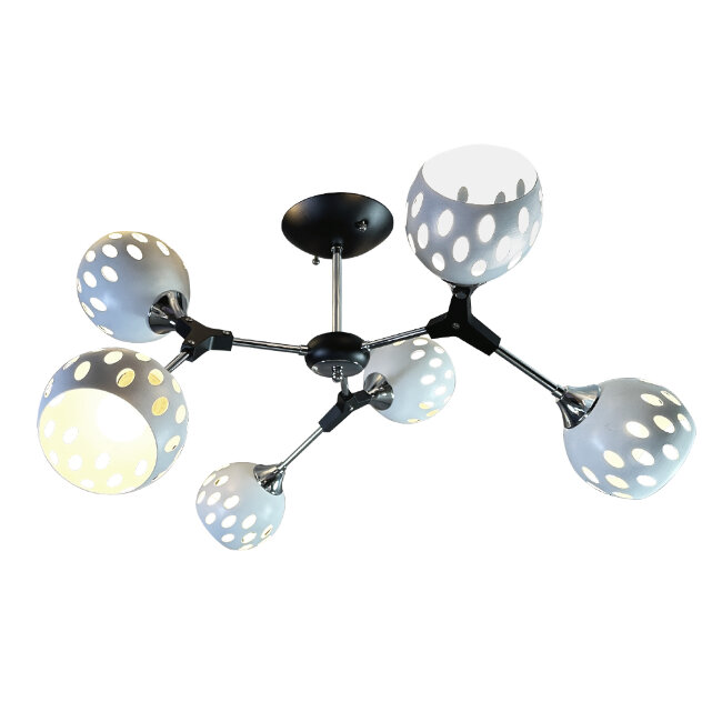 Люстра на штанге Wedo Light Berta WD3564/6C-BK-CR-WT в Санкт-Петербурге