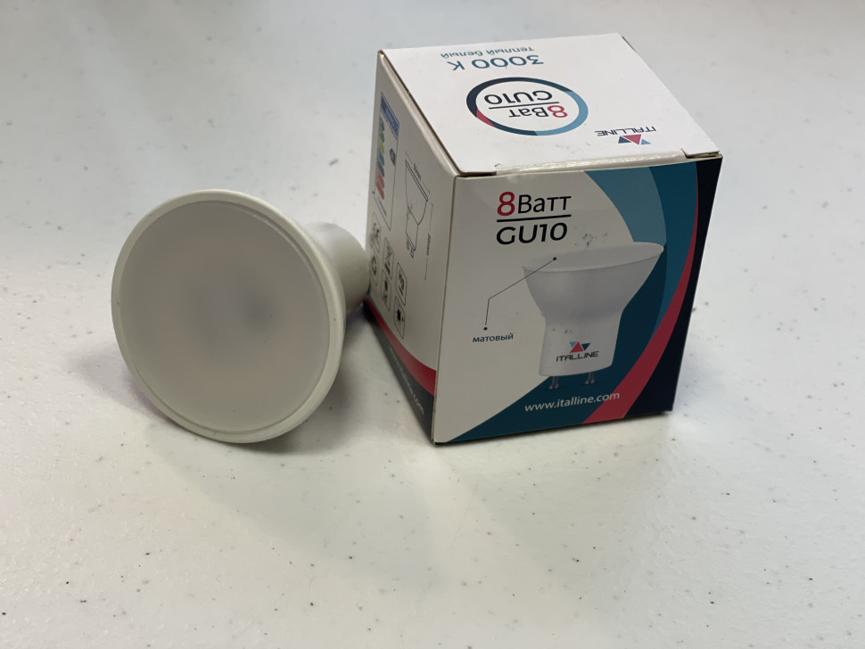 Лампа светодиодная Italline GU10 8W 3000K матовая TP GU10/8W/3000K matt в Санкт-Петербурге