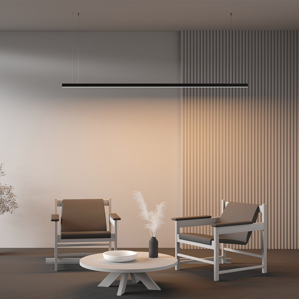 Линейный подвесной светильник Maytoni Technical 3000K 35x35 (Черный, 2 м) LL312015 в Санкт-Петербурге