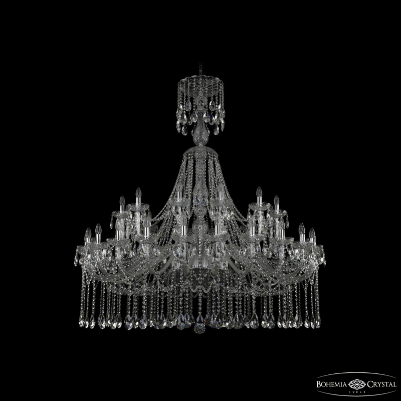 Подвесная люстра Bohemia Ivele Crystal 1413/24+12/530/XL-160 Ni в Санкт-Петербурге