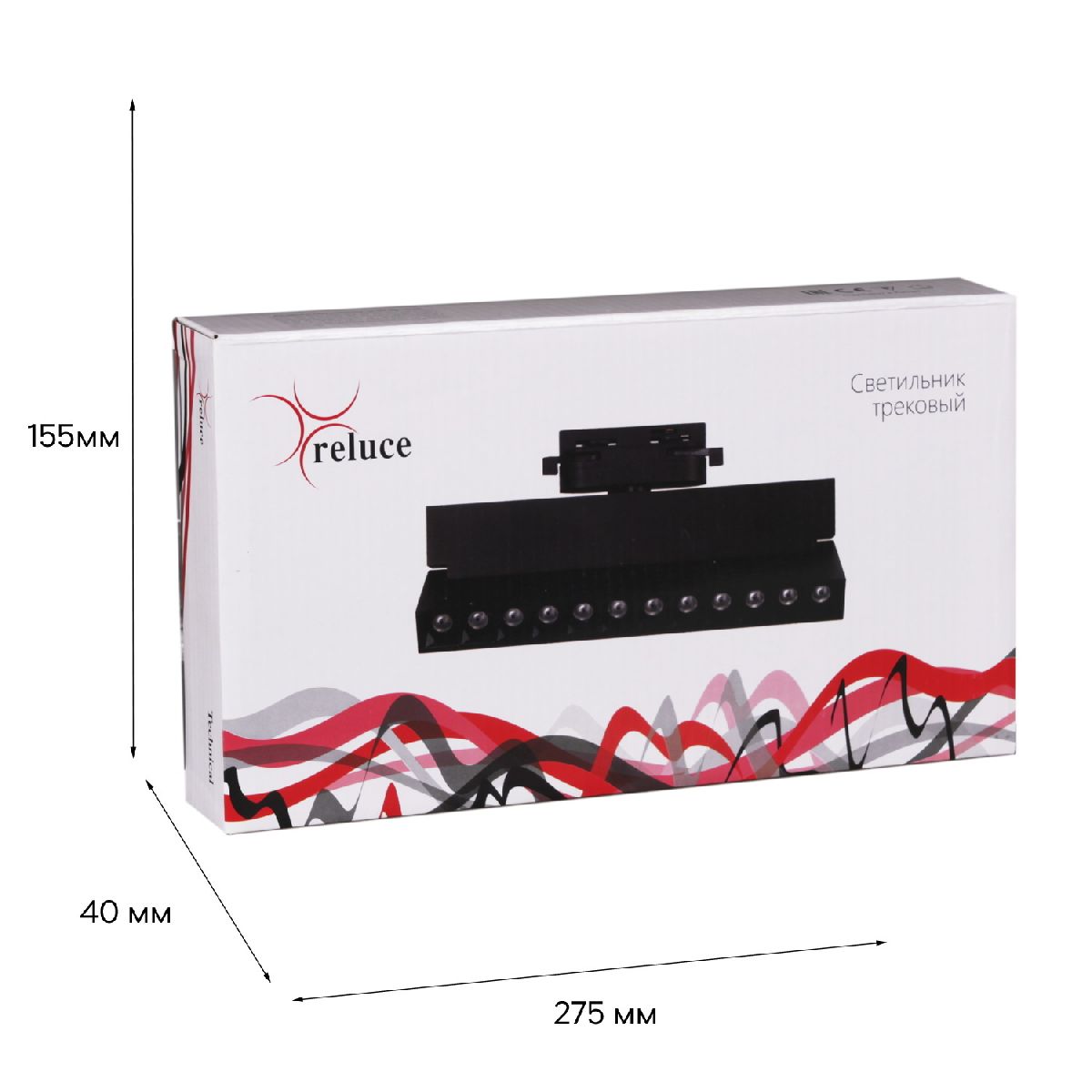 Трековый однофазный светильник Reluce 06187-9.3-001QY LED20W BK в Санкт-Петербурге