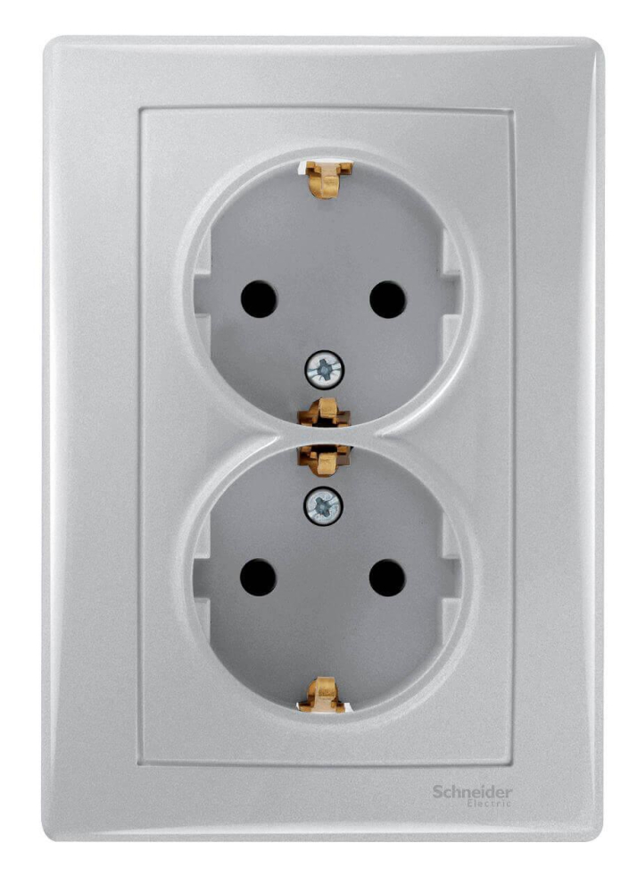 Розетка двойная Schneider Electric Sedna с/з без шторок 16A 250V SDN3000660 в Санкт-Петербурге