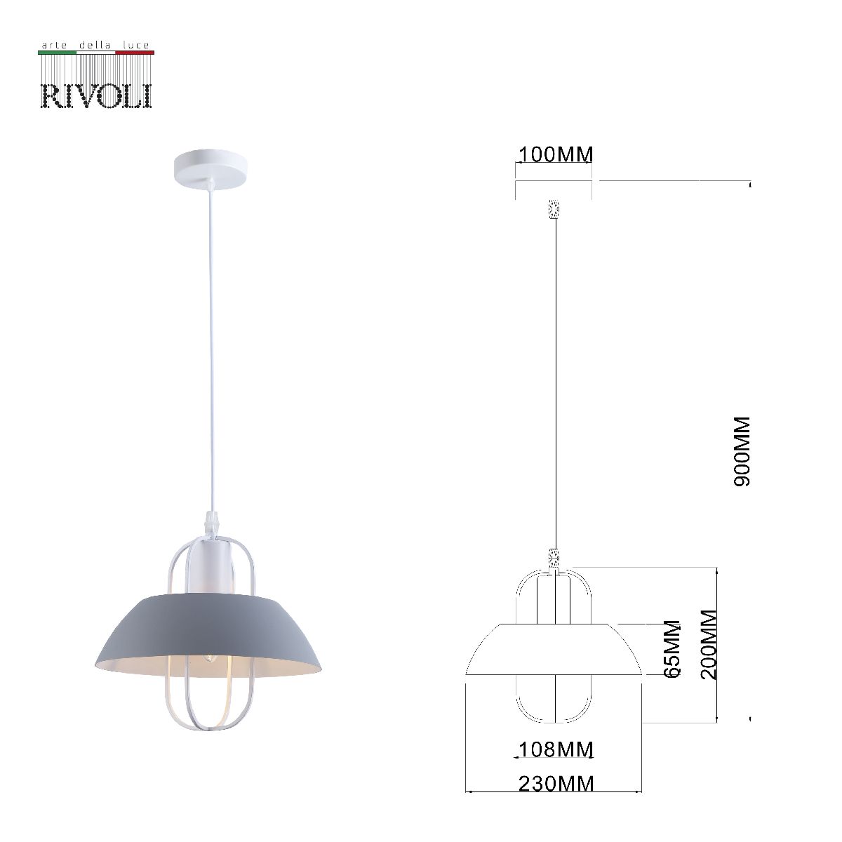 Подвесной светильник Rivoli Mia Б0060521 в Санкт-Петербурге