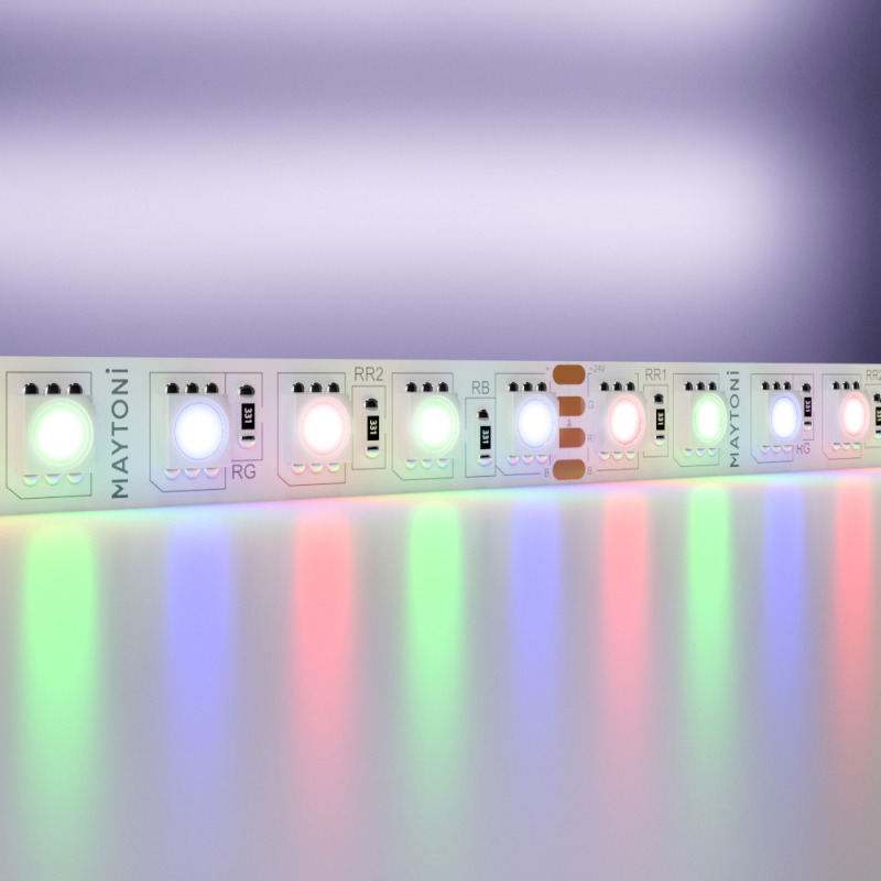 Светодиодная лента Maytoni Led Strip 24В 5050 21Вт/м RGB 5м IP20 20037 в Санкт-Петербурге