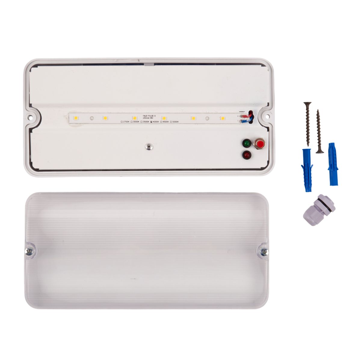Светильник пылевлагозащищенный Uniel ULW-K25B 6W/4000K/EMG IP65 WHITE UL-00013352 в Санкт-Петербурге