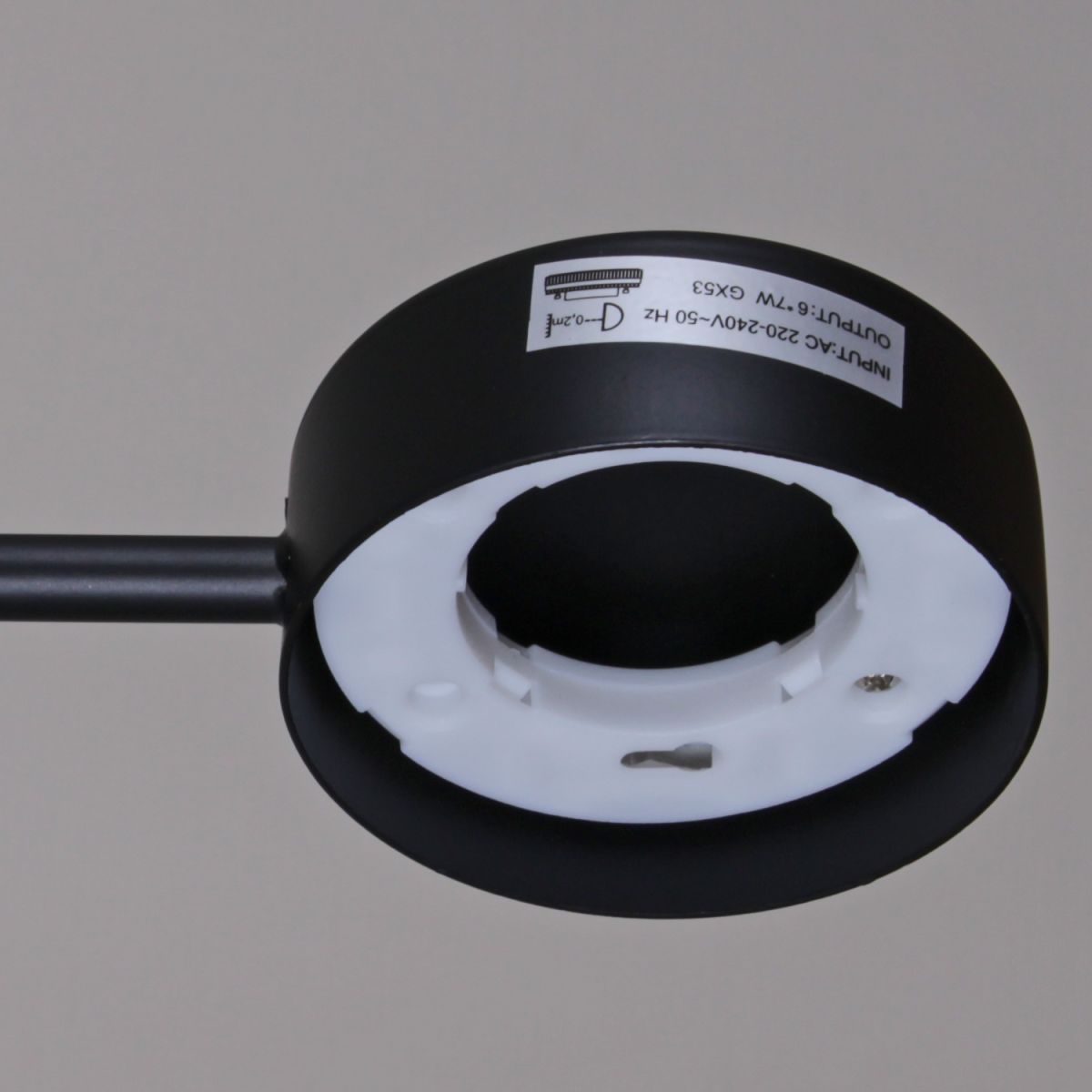 Люстра на штанге Reluce 03860-0.3-06 BK+WOOD GX53 в Санкт-Петербурге