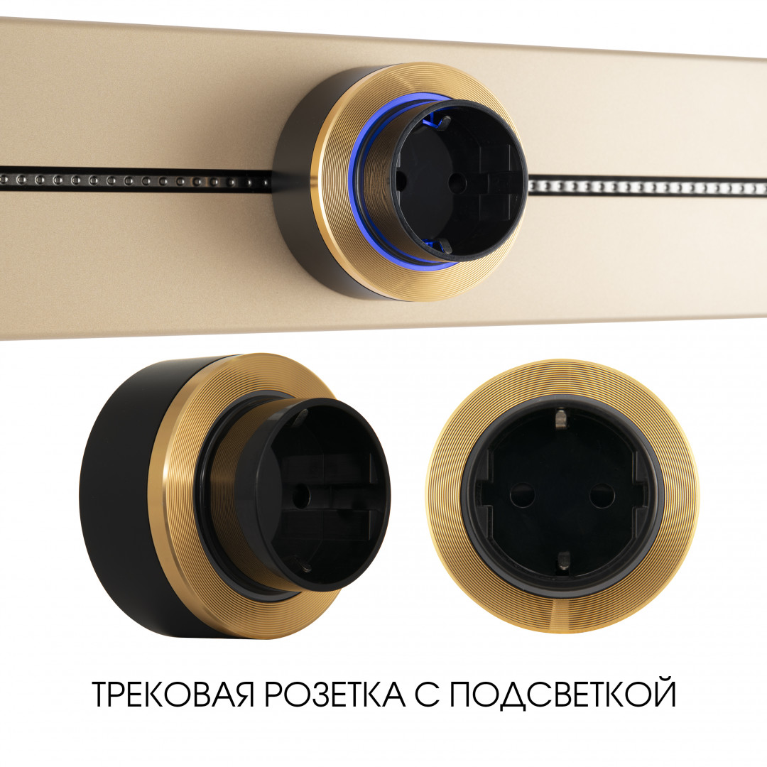 Трековая розетка Arte Milano Am-track-sockets-39 397952TS/ES Gold УЦ в Санкт-Петербурге