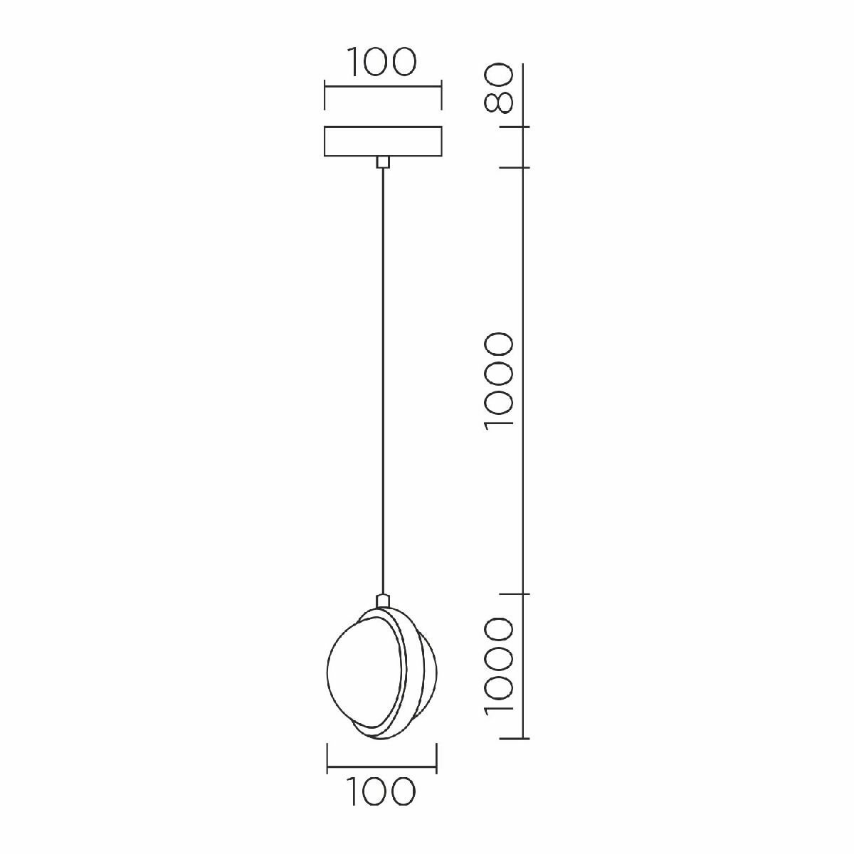 Подвесной светильник LED4U L7109-1 СR в Санкт-Петербурге