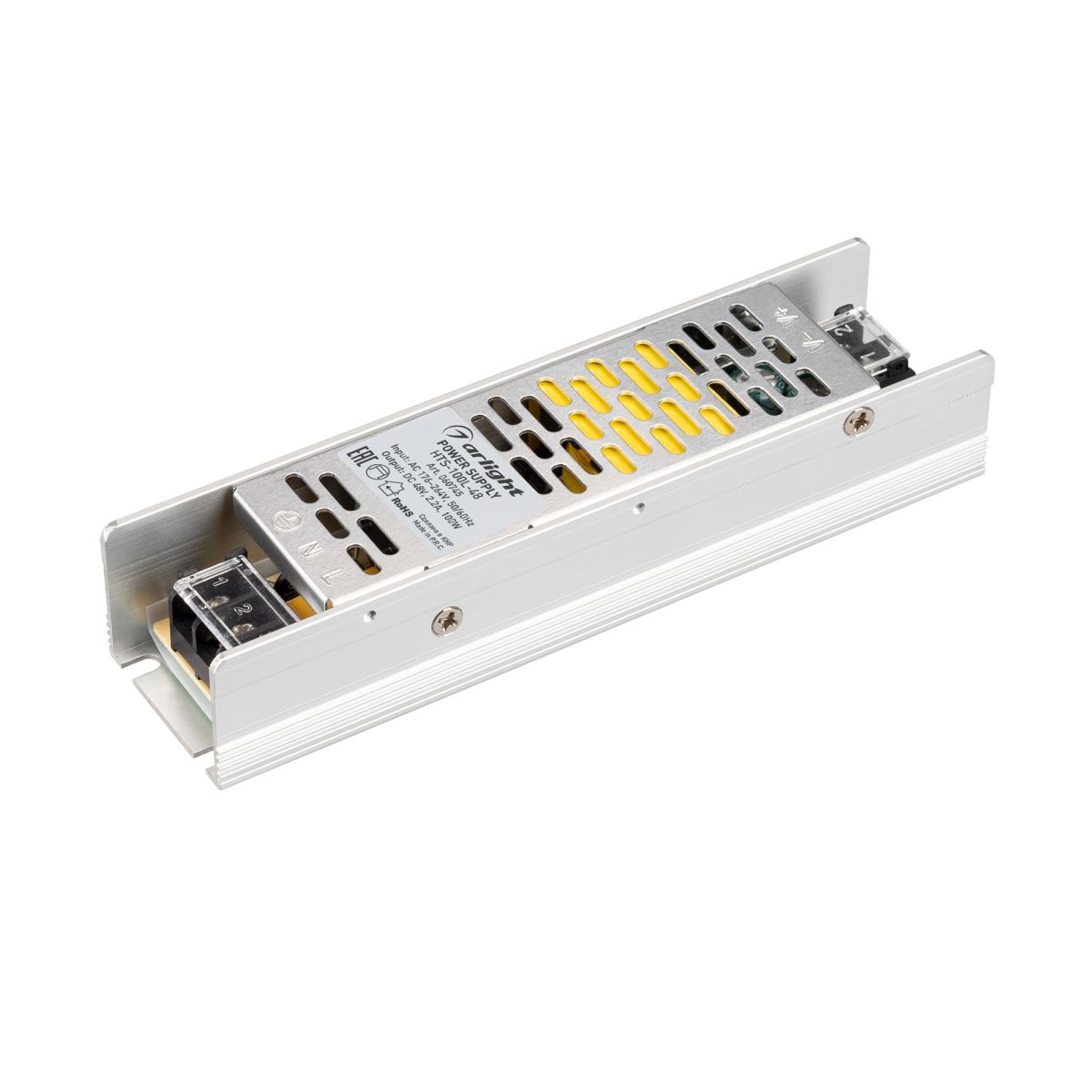 Блок питания Arlight HTS-100L-48 (48V, 2.2A, 100W) (IP20 Сетка) 060745 в Санкт-Петербурге