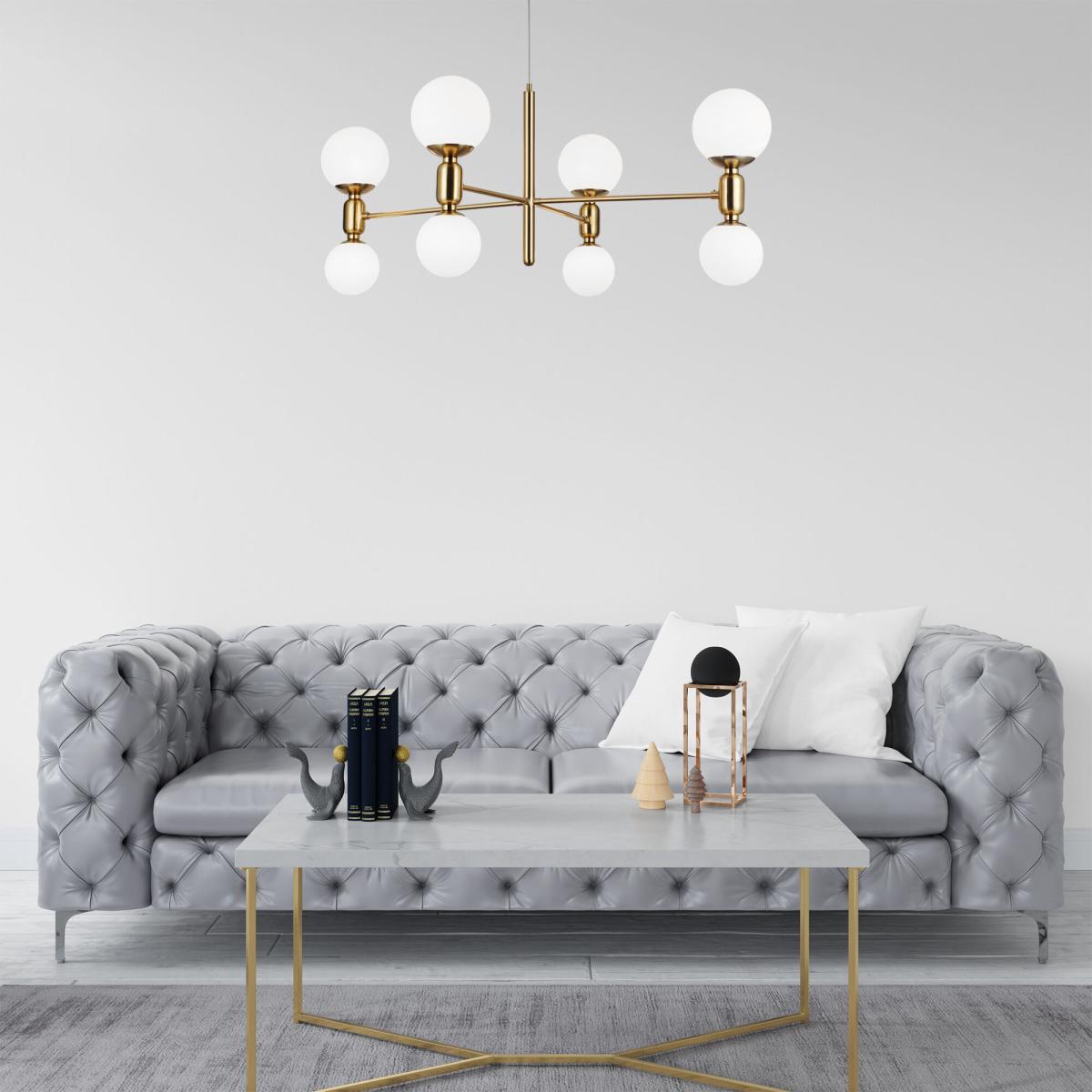 Подвесная люстра Eurosvet Bubble 30182/8 латунь Smart a063208 в Санкт-Петербурге