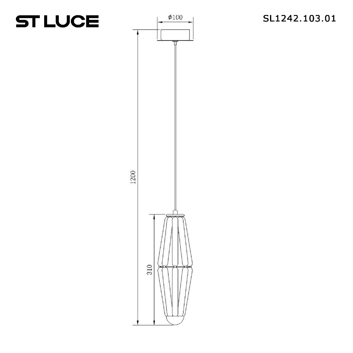 Подвесной светильник ST Luce Ciara SL1242.103.01 в Санкт-Петербурге