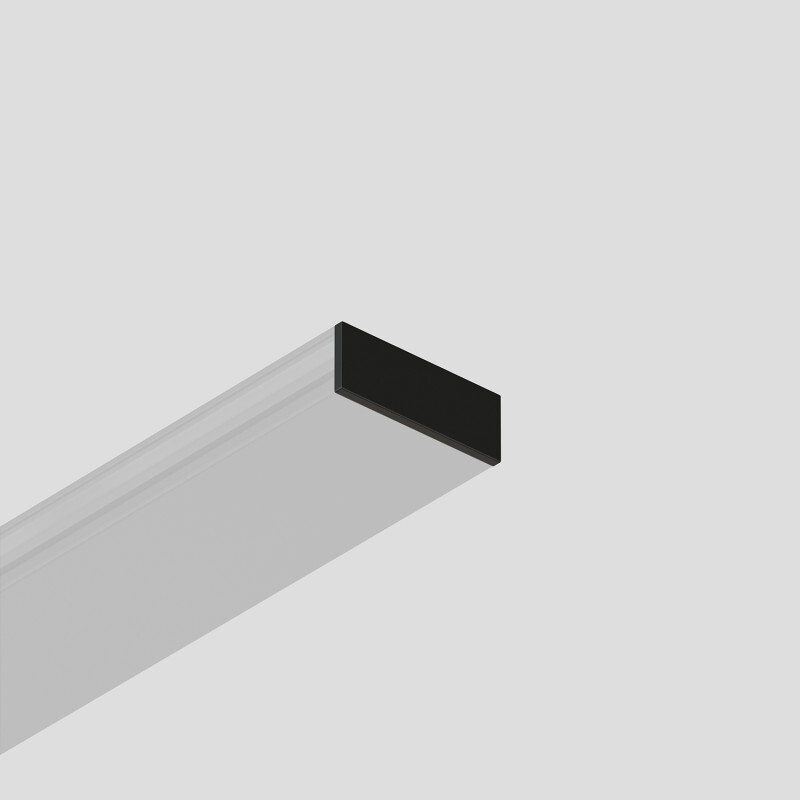 Комплект торцевых заглушек 2шт для шинопровода Denkirs Air Base TR5235-BK в Санкт-Петербурге