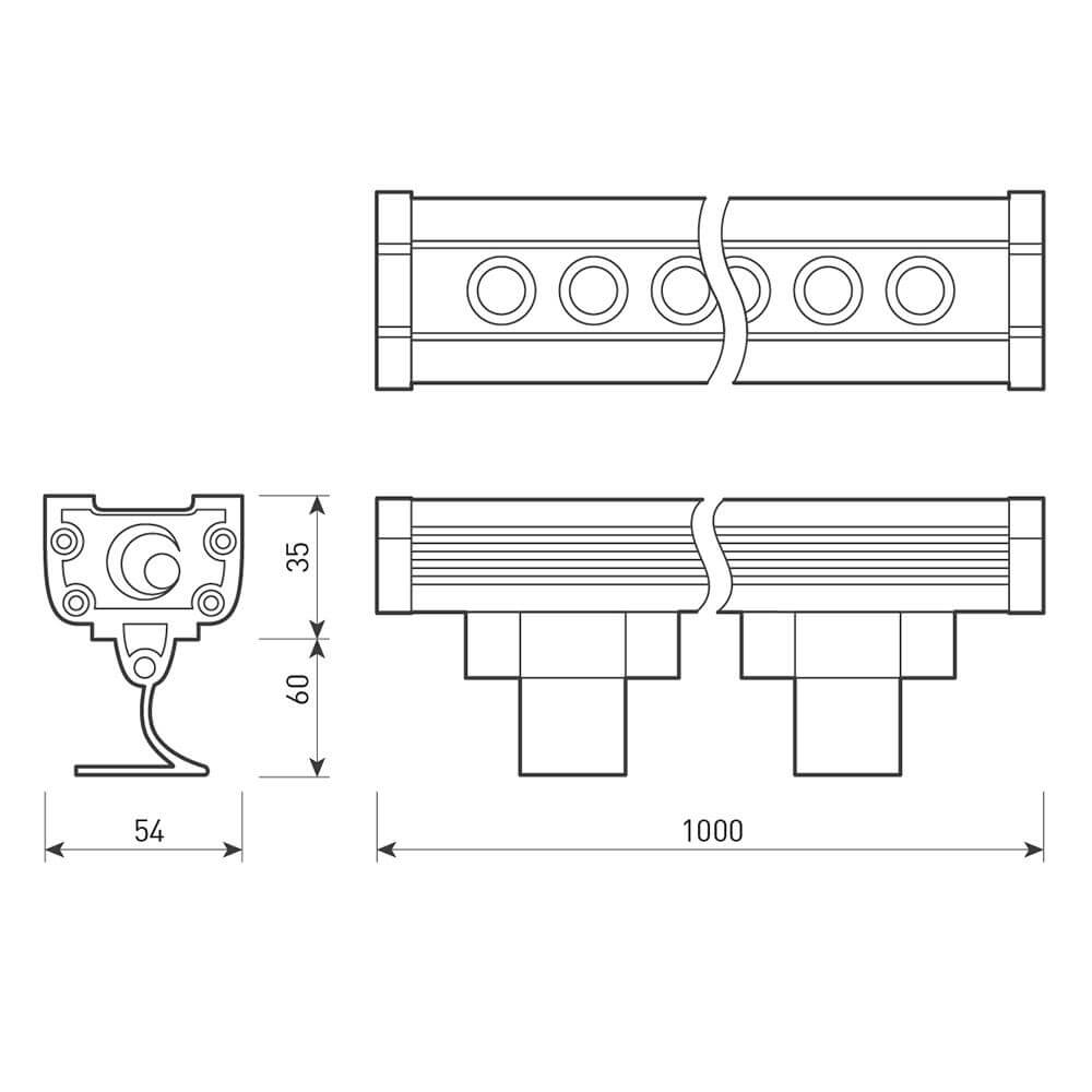 Прожектор Arlight AR-LINE-1000L-36W-220V Warm 024306 в Санкт-Петербурге