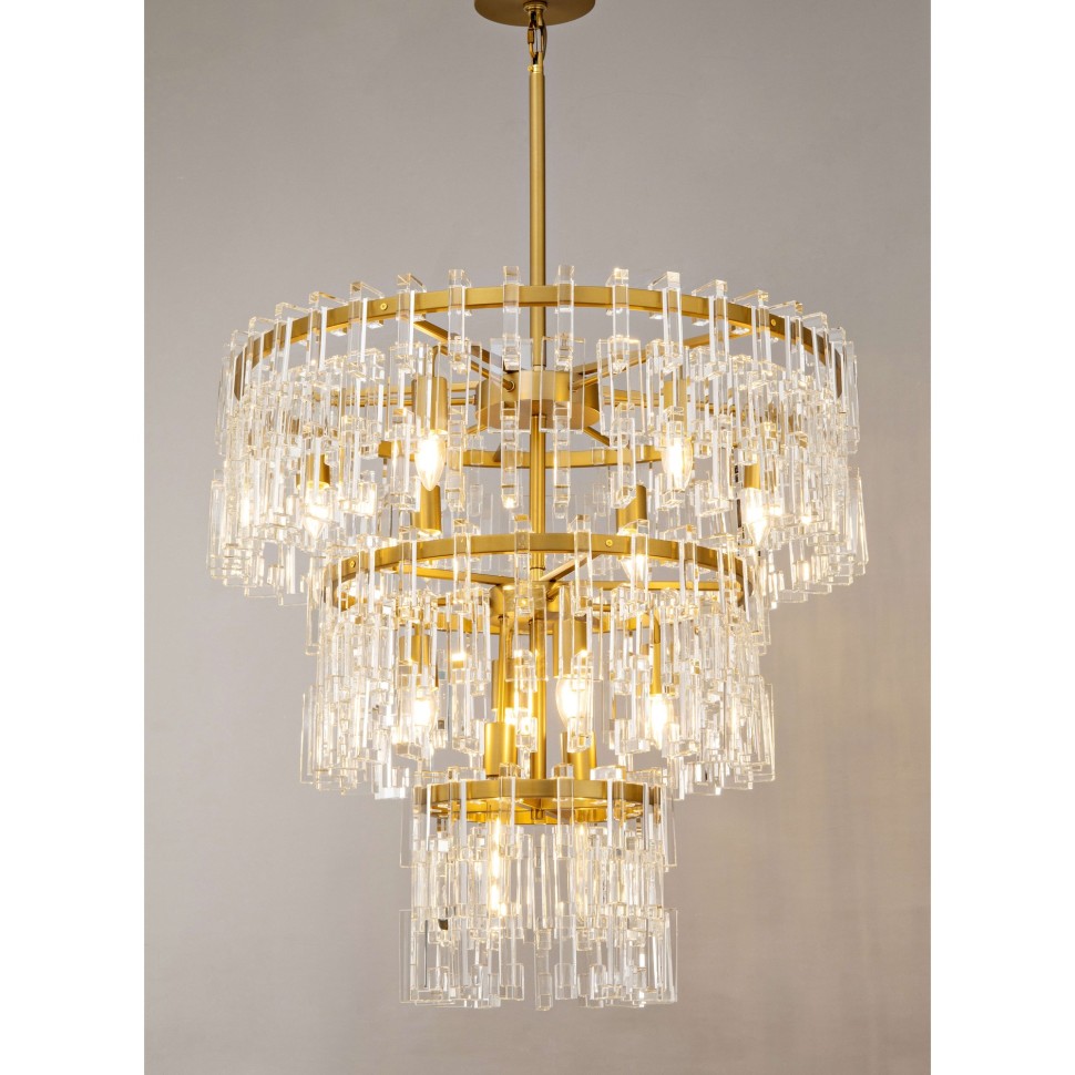 Подвесная люстра Ilamp Rockefeller 6355-750 BRASS в Санкт-Петербурге