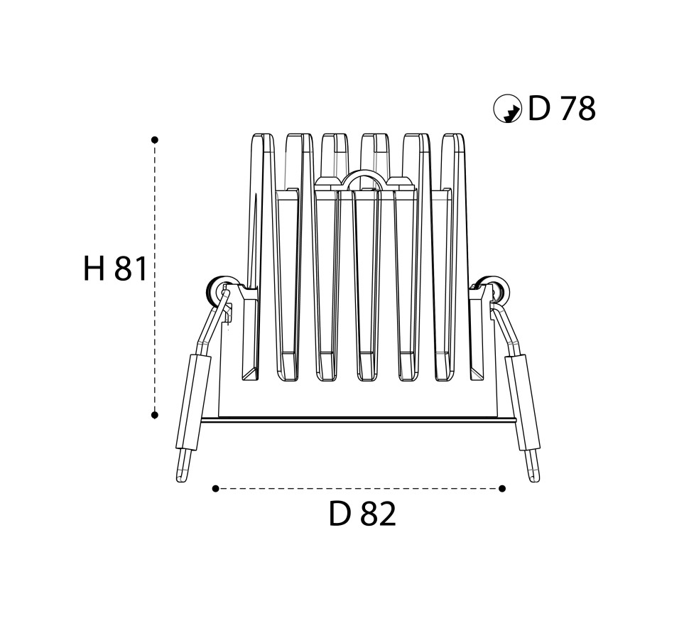 Встраиваемый светильник Italline IT08-8041 black 3000K в Санкт-Петербурге