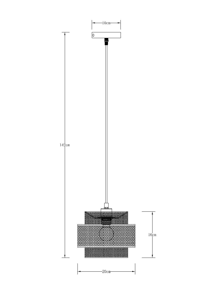 Подвесной светильник Arte Lamp Grid A7069SP-1BK в Санкт-Петербурге