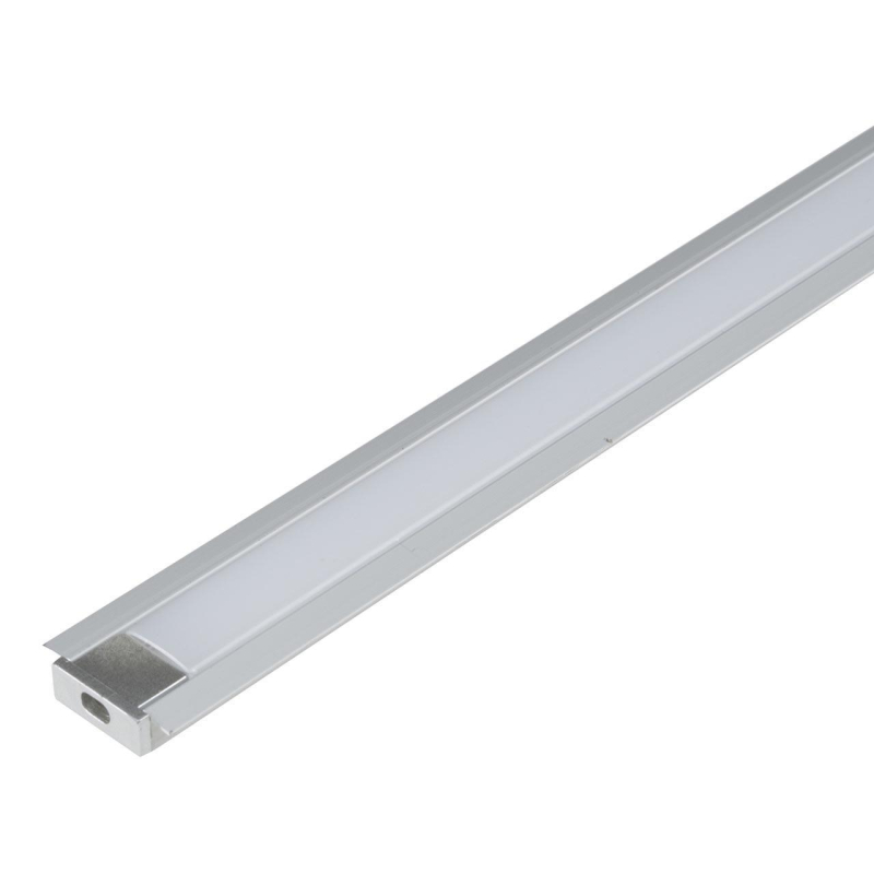 Профиль встраиваемый (UL-00005026) Uniel UFE-K01 Silver/Frozen 200 Polybag в Санкт-Петербурге