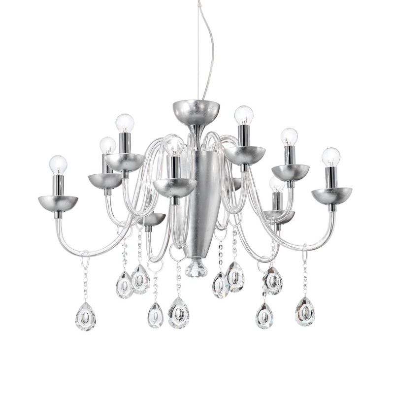 Подвесная люстра Ideal Lux Camelia SP10 Argento 125091 в Санкт-Петербурге