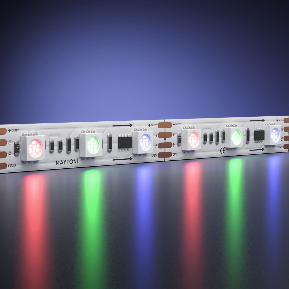 Светодиодная лента Maytoni Led Strip 12В 5050 14,4Вт/м RGB 5м IP20 201242 в Санкт-Петербурге