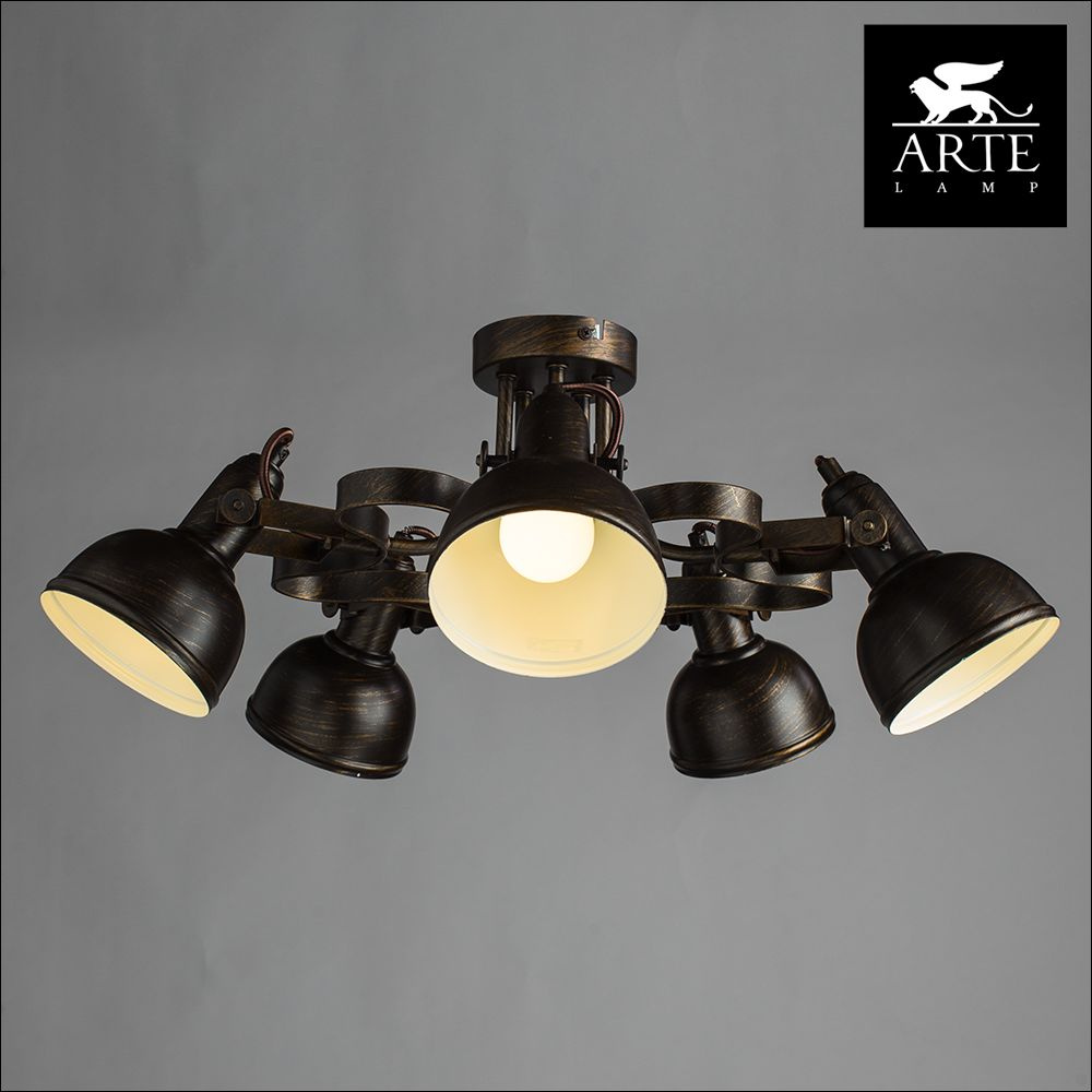 Потолочная люстра Arte Lamp Martin A5216PL-5BR в Санкт-Петербурге