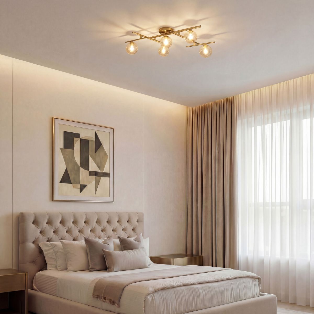 Потолочный светильник Eurosvet Liana 502001/5 латунь a072099 в Санкт-Петербурге