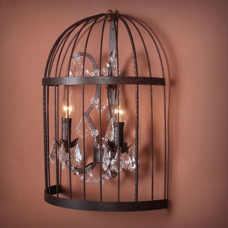 Бра черное LOFT IT Vintage birdcage Loft1891W УЦ в #REGION_NAME_DECLINE_PP#