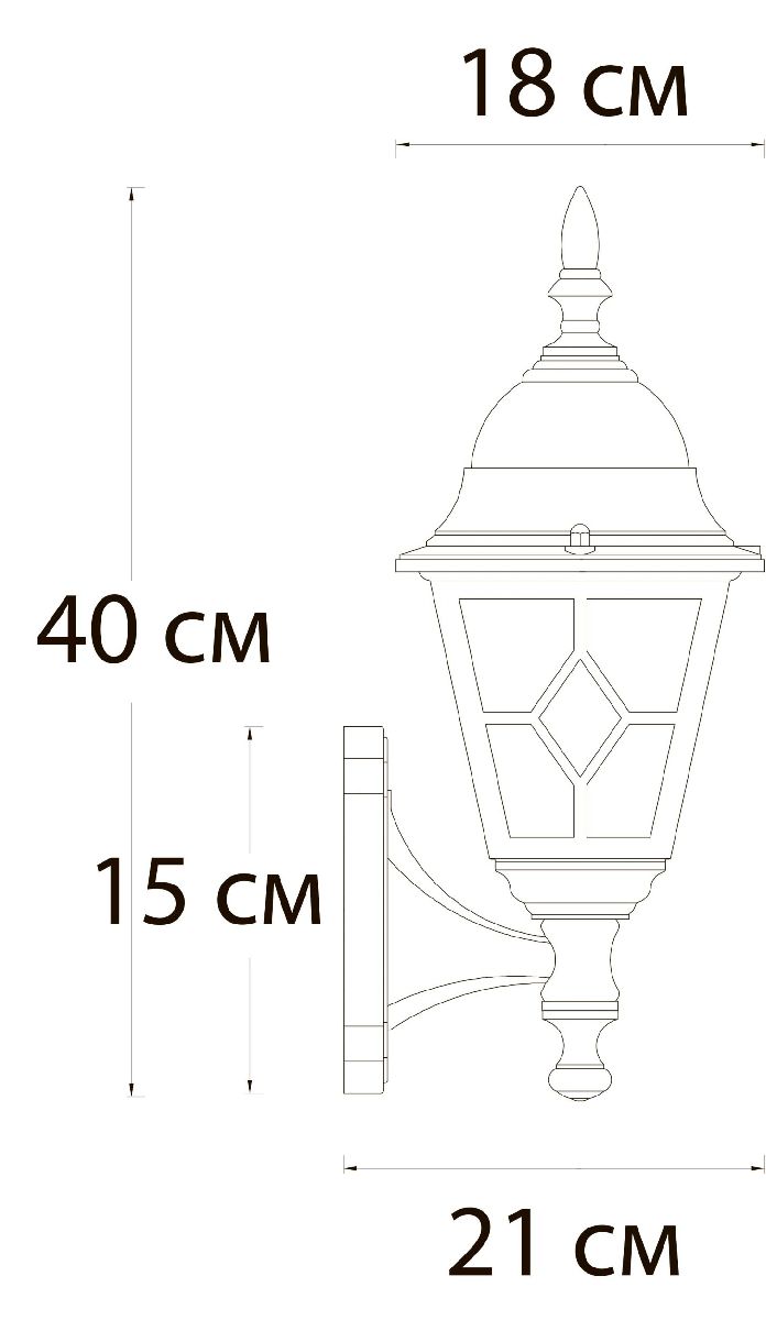 Уличный настенный светильник Arte Lamp Madrid A1541AL-1BN в Санкт-Петербурге