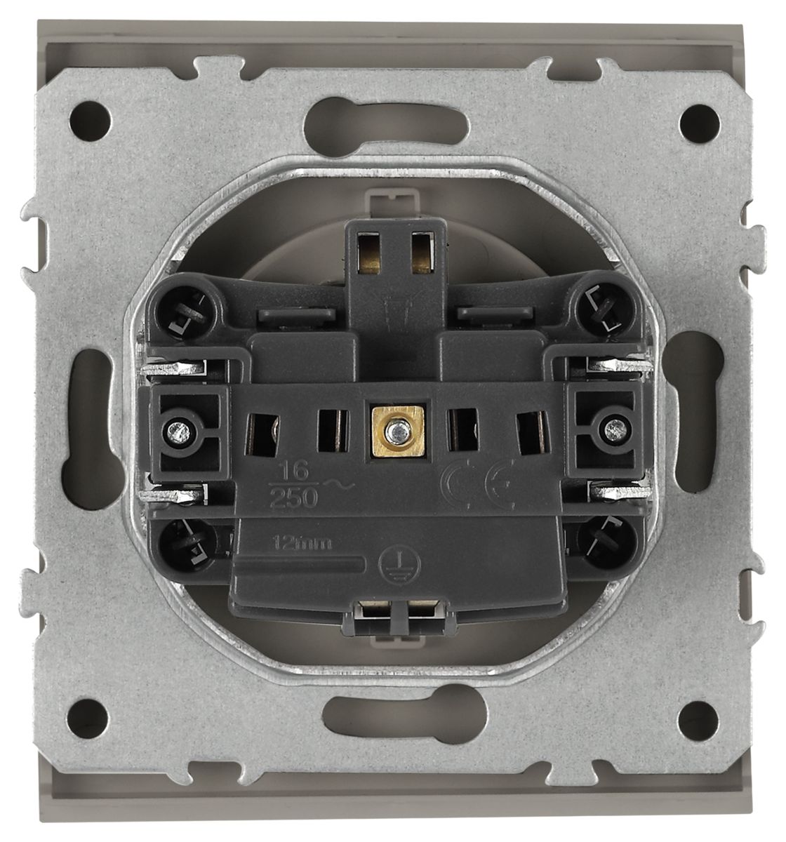 Розетка Эра Arktik 16-2103-07 с заземлением 2P+E Schuko со шторками с крышкой 16А-250В титан Б0070440 в Санкт-Петербурге