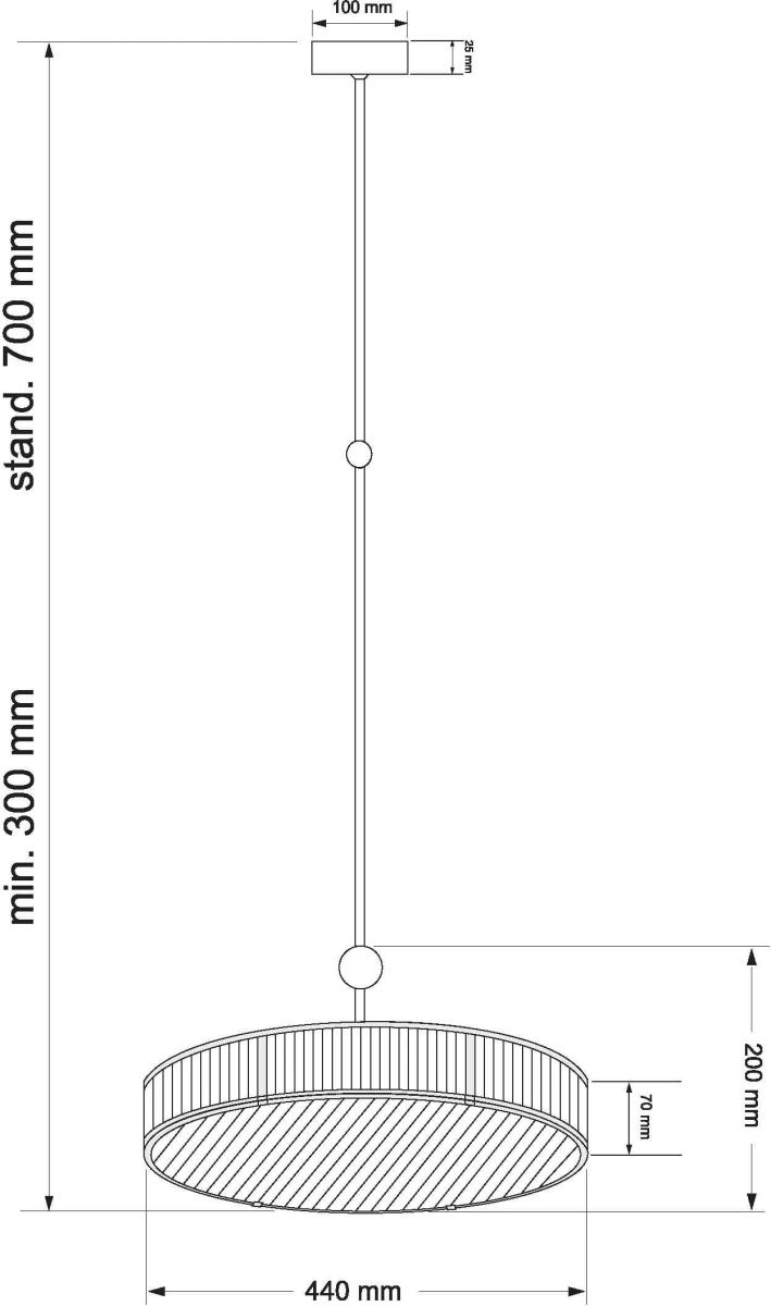 Подвесной светильник Kutek Lavone LAV-ZW-6(P)440-1/R в Санкт-Петербурге