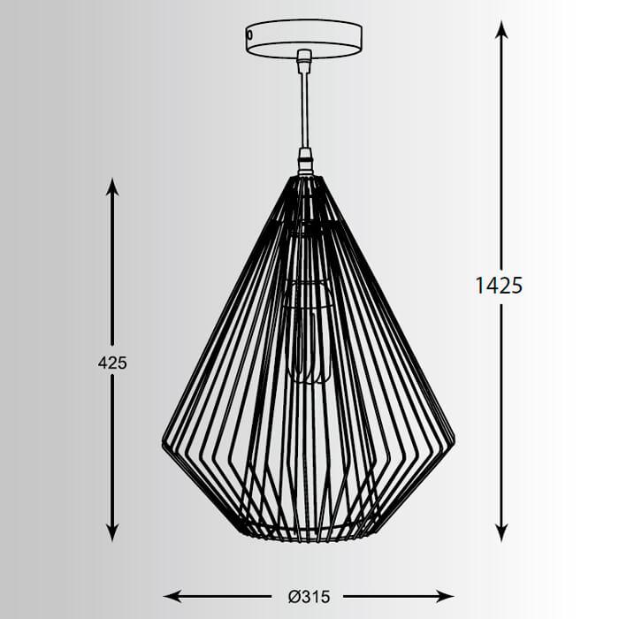 Подвесной светильник Zumaline Grid HP1428 в Санкт-Петербурге