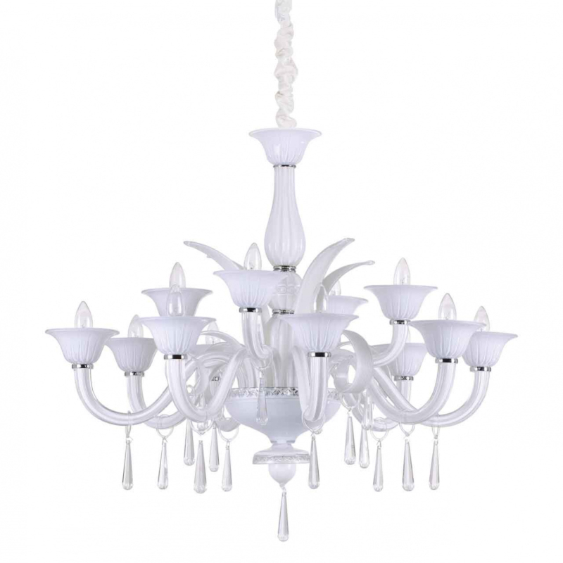 Подвесная люстра Ideal Lux Renoir SP12 Bianco 197791 в Санкт-Петербурге