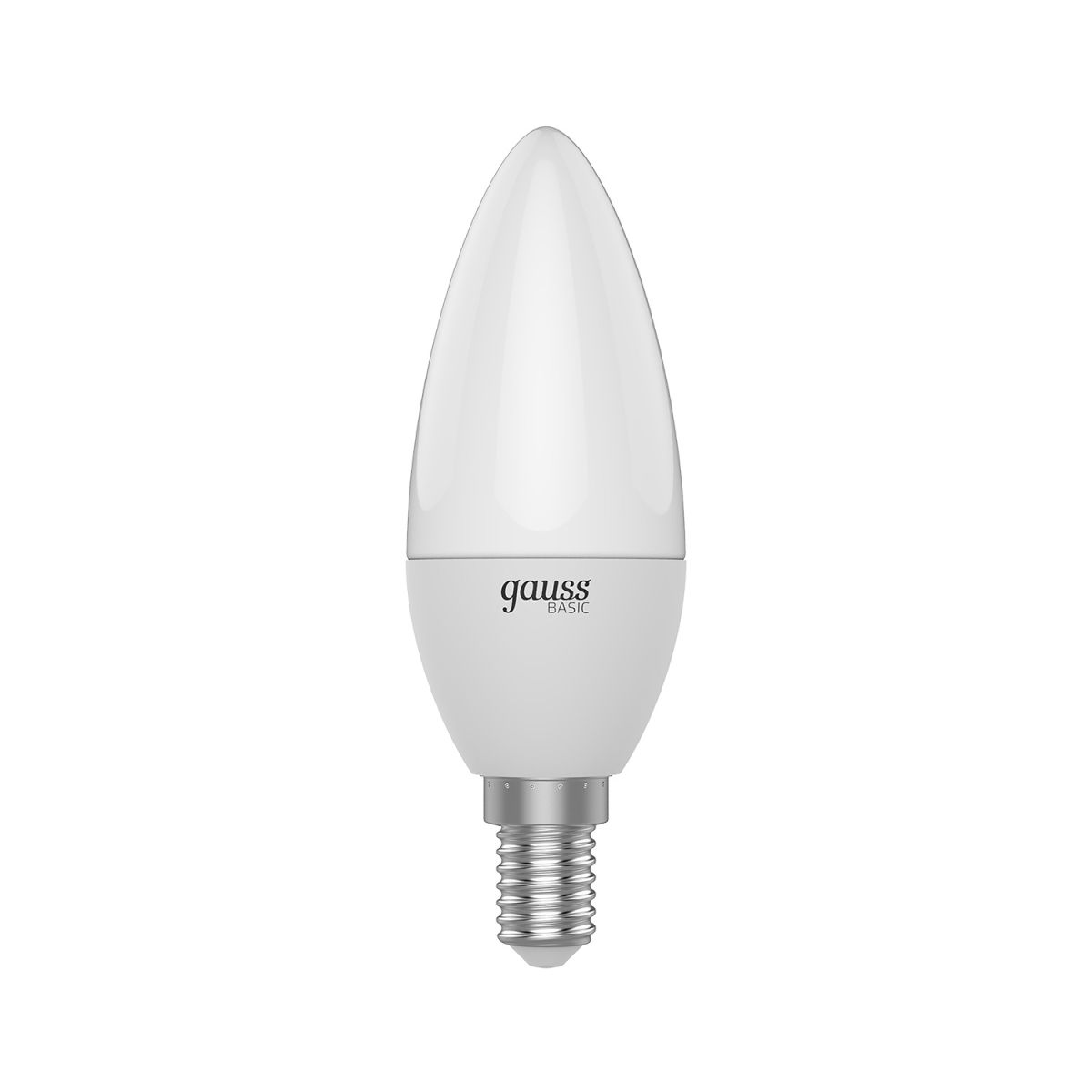 Лампа светодиодная Gauss Basic E14 5,5W 3000K Свеча белая (3 шт.) 1033116K в Санкт-Петербурге