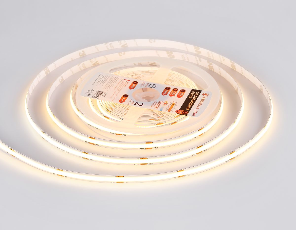 Светодиодная лента Ambrella Light LED Strip 24В COB 12Вт/м 3000K 5м IP20 GS4701 в Санкт-Петербурге