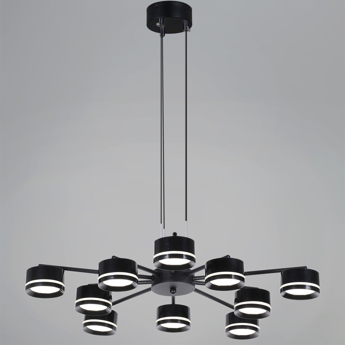 Потолочная люстра Reluce 19490-0.4-5+5 Black в Санкт-Петербурге