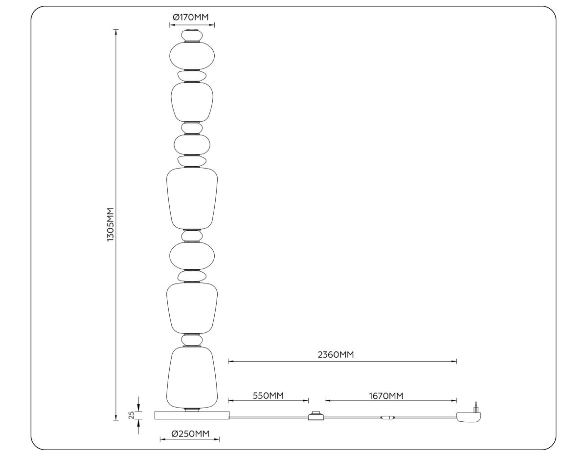 Торшер Ambrella Light High Light Ceramo Modern LH53172 в Санкт-Петербурге
