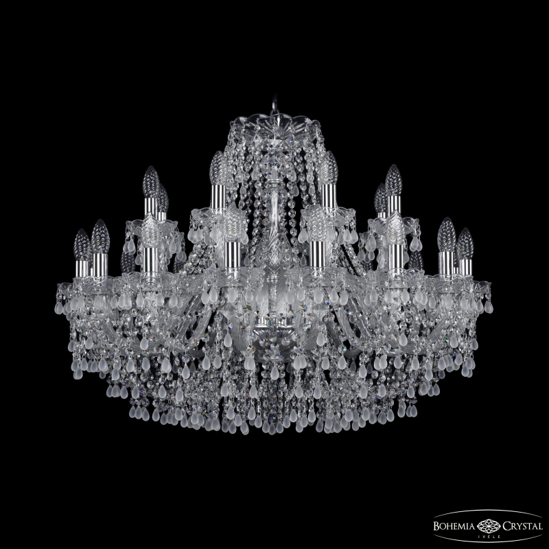 Подвесная люстра Bohemia Ivele Crystal 1410/16+8/300 Ni V0300 в Санкт-Петербурге