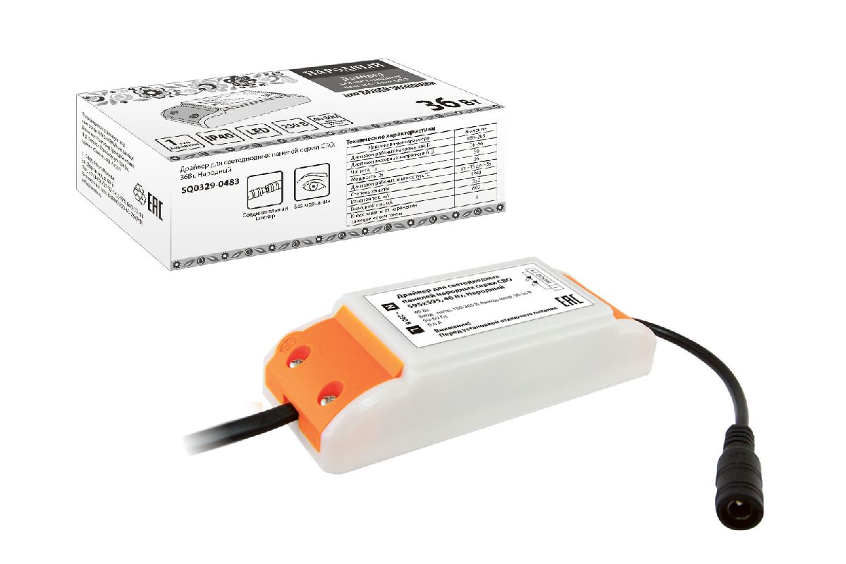 Драйвер TDM Electric Народный 36Вт DC36-56В 0.6A IP40 SQ0329-0483 в Санкт-Петербурге