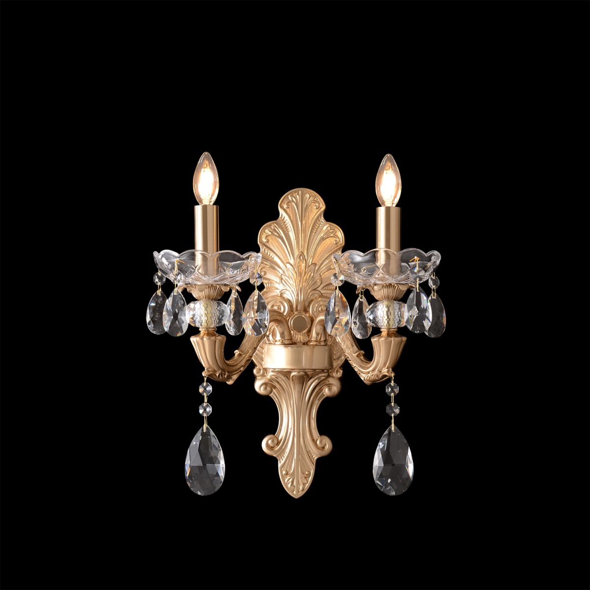 Бра Crystal Lux ELIZABETH AP2 BRASS в Санкт-Петербурге